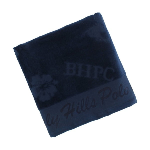 Prosop bleumarin, din bumbac BHPC Velvet, 50x100 cm