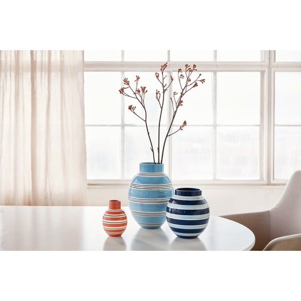 Vază din ceramică Kähler Design Nuovo, înălțime 30 cm, albastru-image-4