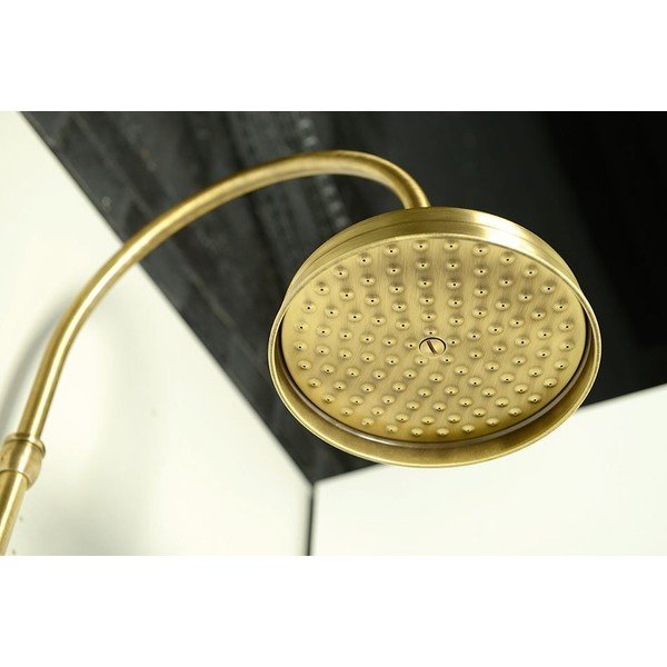 Set de duș în culoarea bronzului din alamă 142 cm cu robinet termostatic cu duș suspendat/cu duș de mână Antea – Sapho-image-2