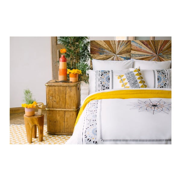 Lenjerie de pat din bumbac percale Bella Maison North, 200 x 220 cm