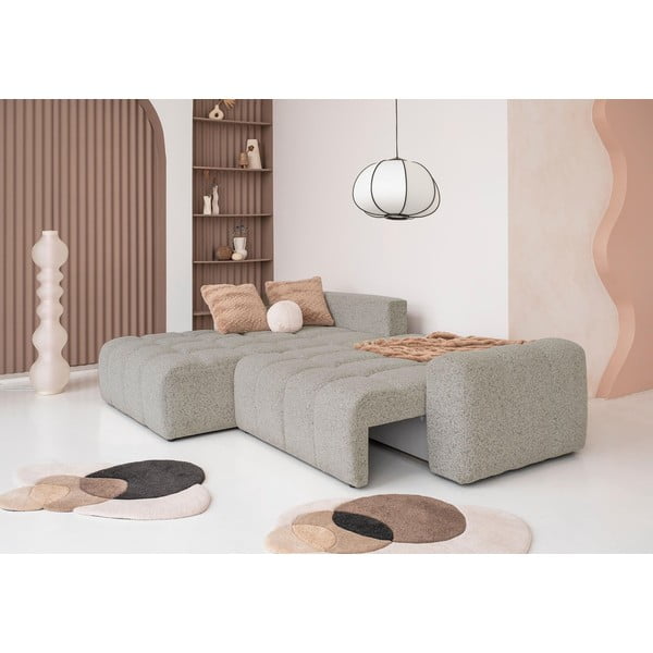 Colțar modular maro deschis extensibil/cu spațiu de depozitare (cu colț pe partea stângă) Lulu – Miuform-image-3