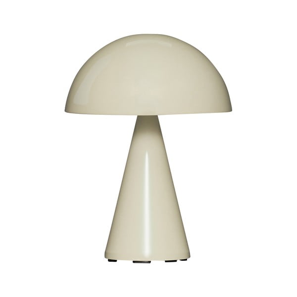 Veioză crem LED cu intensitate reglabilă (înălțime 20 cm) Mush – Hübsch