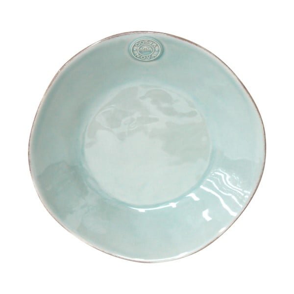 Farfurie din gresie ceramică pentru supă Costa Nova, ⌀ 25 cm, turcoaz