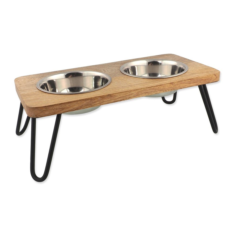 Set boluri cu suport pentru câini din lemn Dog Fantasy – Plaček Pet Products