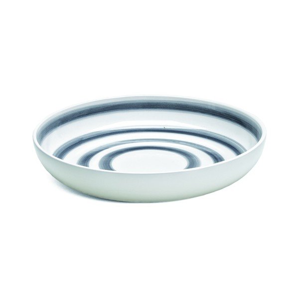 Farfurie din gresie ceramică Kähler Design Omaggio, ⌀ 30 cm, gri -alb