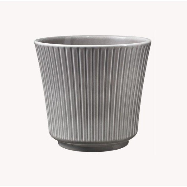 Ghiveci din ceramică Big pots Gloss, ø 12 cm, gri