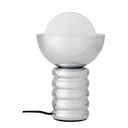 Veioză argintie cu abajur din sticlă (înălțime 32 cm) Spike – Bloomingville