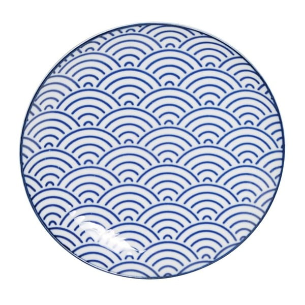 Farfurie din porțelan Tokyo Design Studio Wave, albastru