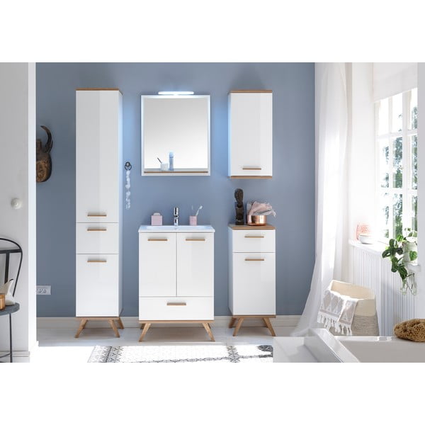 Oglindă de perete cu raft 60x75 cm Set 923 - Pelipal-image-3