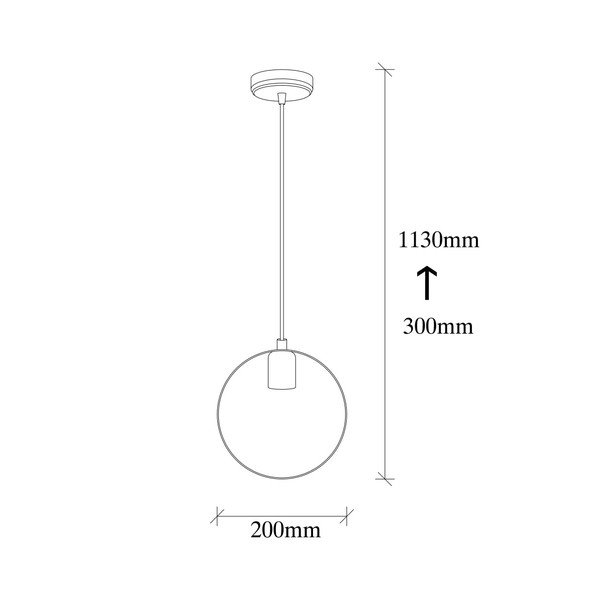 Lustră metalică cu abajur auriu Opviq lights Simeon, negru-image-3
