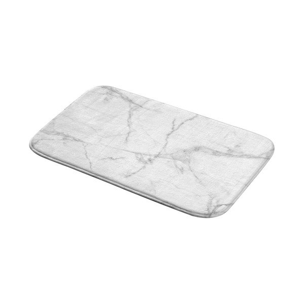Covoraș de baie alb/gri din material textil 45x75 cm Marbre – douceur d'intérieur-image-2