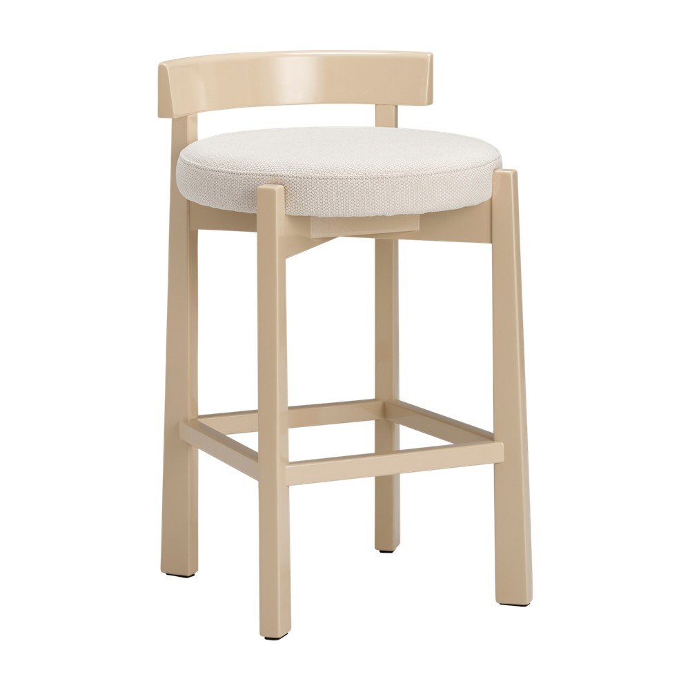 Scaun de bar bej tapițat (înălțime șezut 66 cm) Hugg – Ellos Home