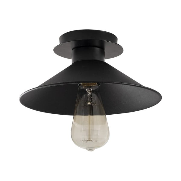 Plafonieră neagră cu abajur din metal ø 24 cm Berceste – Opviq lights-image-2