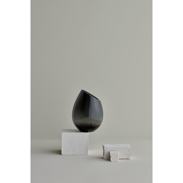 Vază din sticlă Blomus Raindrop, înălțime 24 cm, verde-image-1