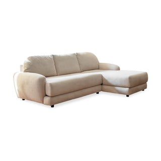 Colțar crem extensibil (cu colțar pe partea dreaptă) Comfy Claude – Miuform