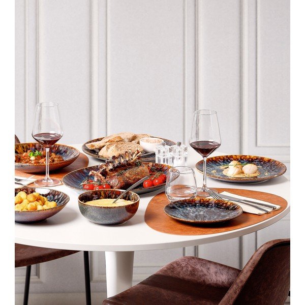 Farfurie maro adâncă din porțelan ø 26 cm Resto – BonBistro-image-3