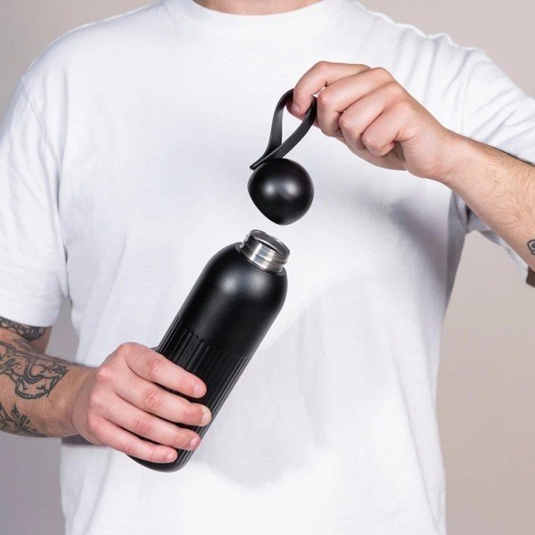 Sticlă termică albastră cu pai din oțel inoxidabil 500 ml Tekla – Sagaform-image-3