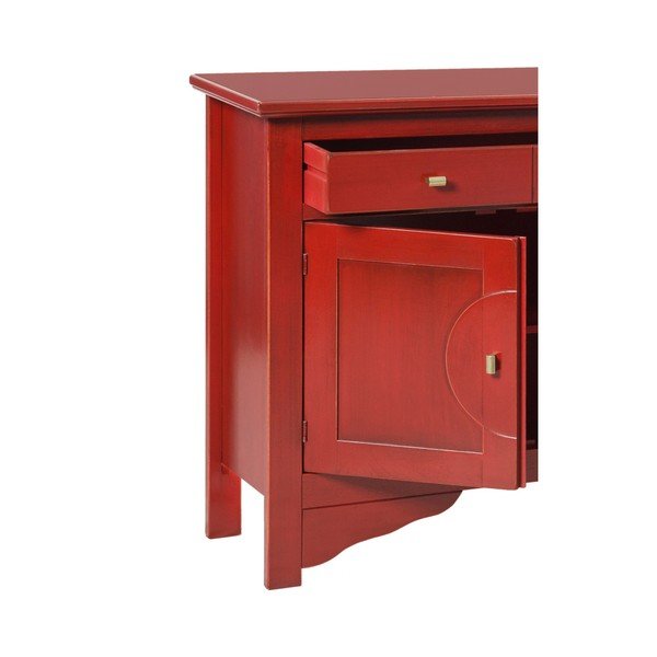 Dulap pentru veselă Evegreen House Credenza, roșu-image-2