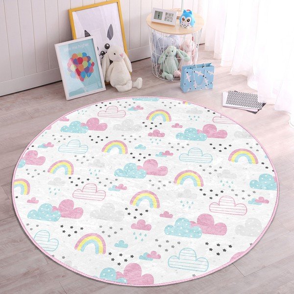 Covor pentru copii alb ø 120 cm Comfort – Mila Home-image-4