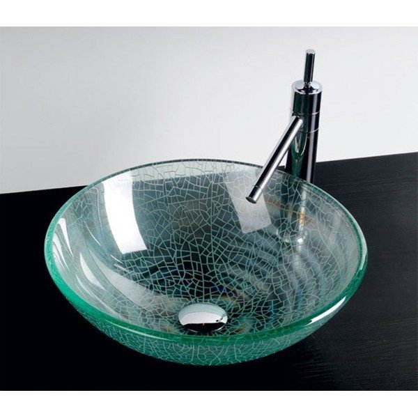 Chiuvetă rotundă din sticlă ø 42 cm Ice – Sapho-image-2