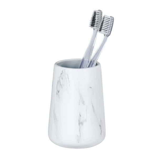 Suport din ceramică pentru periuțele de dinți Wenko Adrada, alb-image-1