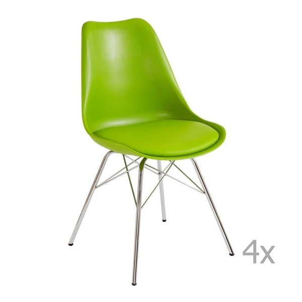 Set 4 scaune 13Casa Brigitte, verde