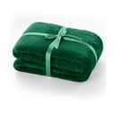 Pătură din microfibră DecoKing Henry, 220 x 240 cm, verde închis