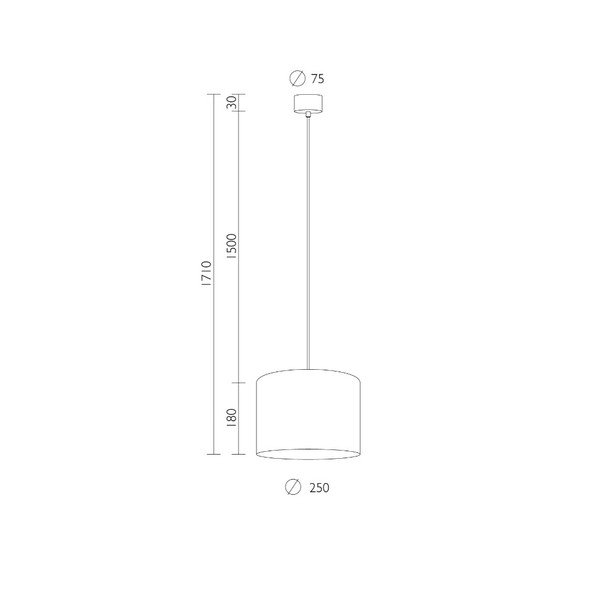 Lustră cu interiorul arămiu Sotto Luce Mika, ∅ 25 cm, negru-image-1