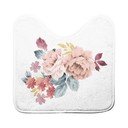 Covoraș de baie alb-roz pentru WC 45x45 cm Jayana – douceur d'intérieur