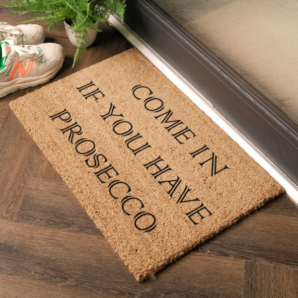 Covoraș de intrare din fibre de nucă de cocos 40x60 cm Prosecco – Artsy Doormats-image-1