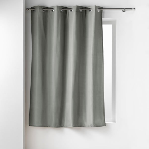 Draperie gri termoizolantă din microfibră 135x180 cm Micropolar – douceur d'intérieur
