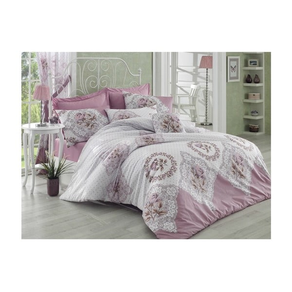 Lenjerie de pat, roz, Claire, 200x220 cm