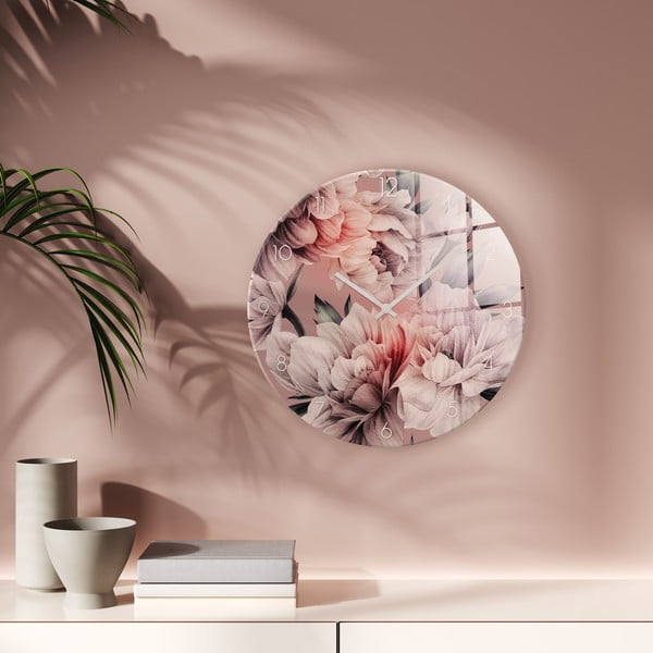 Ceas de perete din sticlă ø 30 cm - Styler-image-2