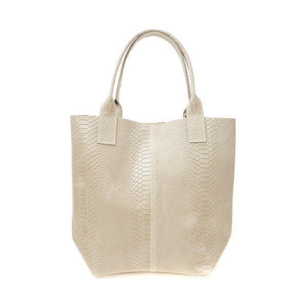 Geantă shopper din piele Renata Corsi Lola, bej-image-1