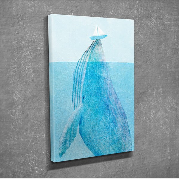 Tablou pe pânză Whale, 30 x 40 cm-image-3