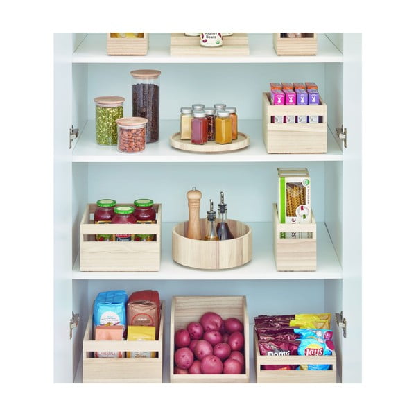 Organizator de bucătărie din lemn paulownia iDesign, ø 26,7 cm-image-3