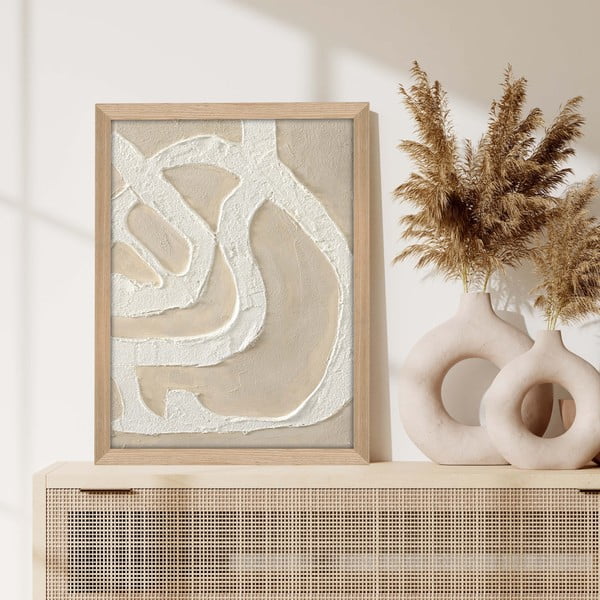 Tablou pictat manual 32,5x42,5 cm Raw organic – Malerifabrikken-image-1