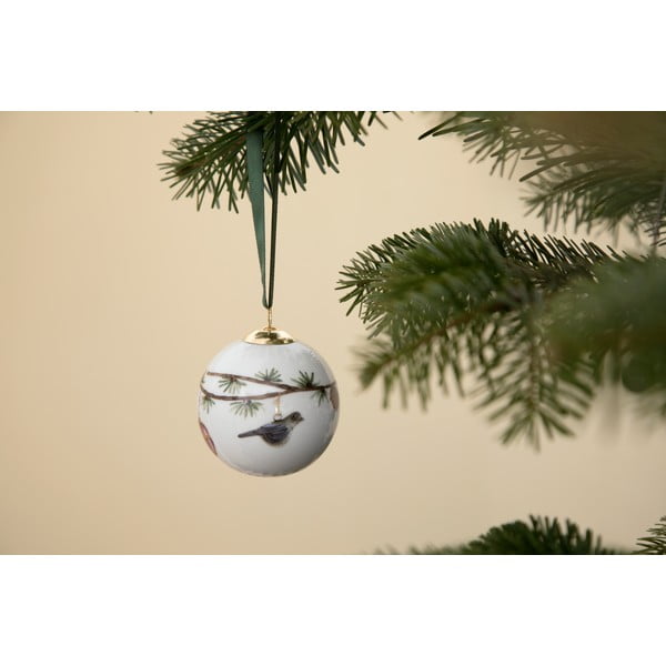 Globuleț de Crăciun suspendat din porțelan Kähler Design Hammershøi-image-1
