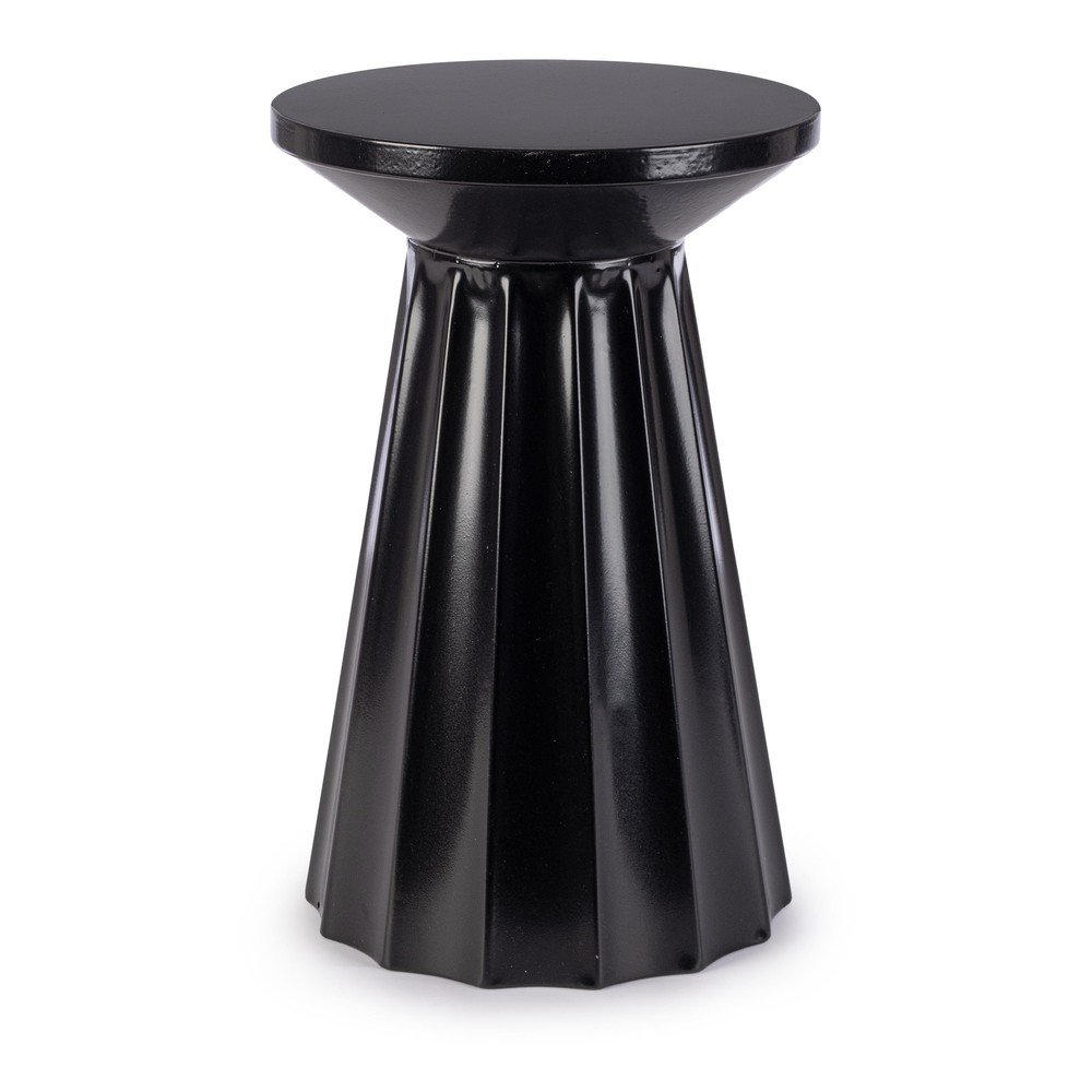 Măsuță de cafea negru-lucios rotundă din oțel ø 30 cm Adelya – Yes Everyday