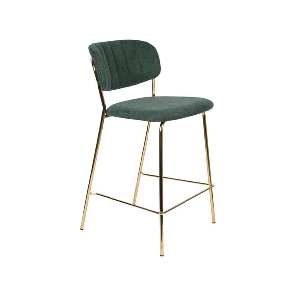 Scaune de bar verde-închis 2 buc. 89 cm Jolien – White Label-image-2