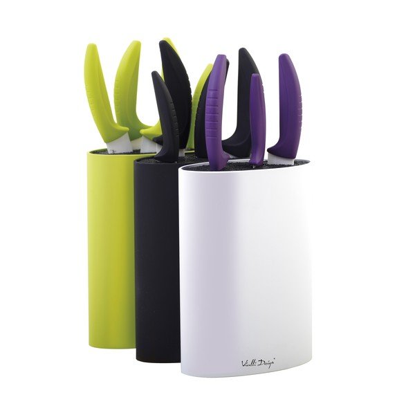 Suport pentru cuțite oval, alb-image-2