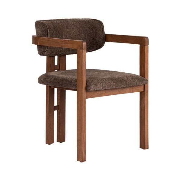 Scaun de living maro cu cotiere Toscana – Kalune Design