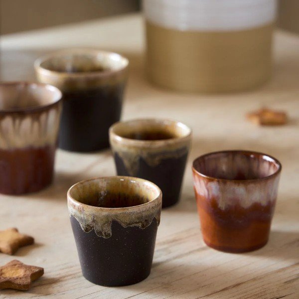 Ceașcă maro închis pentru espresso din gresie ceramică 70 ml Poterie – Casafina-image-2