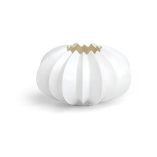 Sfeșnic din porțelan Kähler Design Stella, ⌀ 13,5 cm, alb