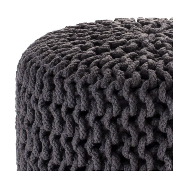 Taburet tricotat Tomasucci Knit, gri-image-2