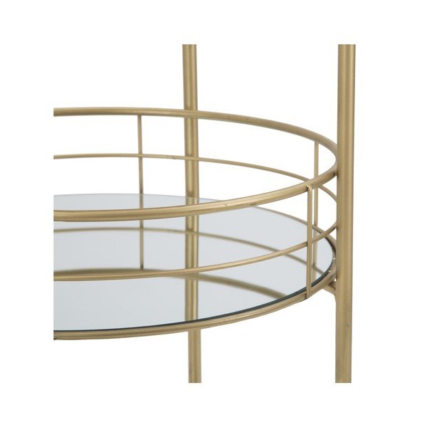 Cărucior pentru servire cu 3 etaje Mauro Ferretti Rondo, auriu-image-3