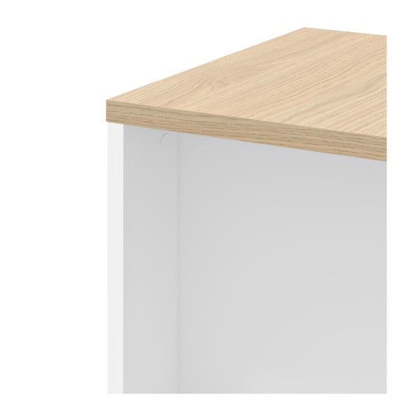 Măsuță auxiliară cu aspect de lemn de stejar 40x40 cm Ella - TemaHome-image-1