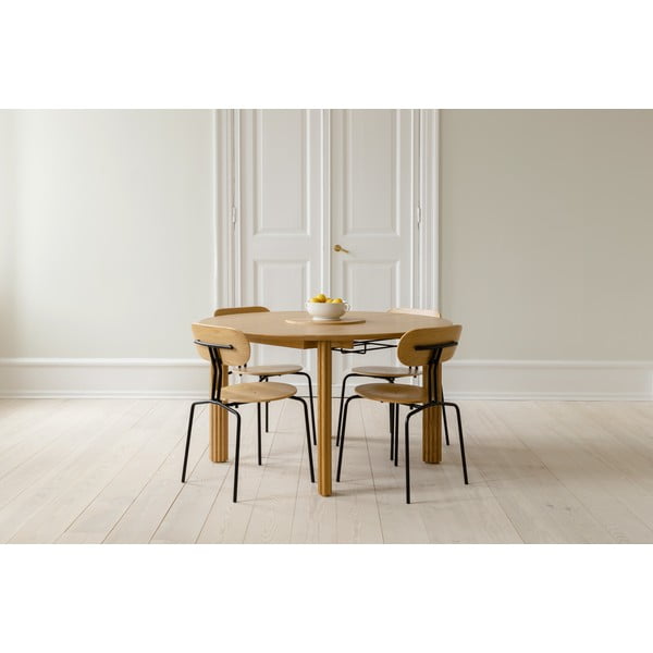 Scaun de dining auriu/maro deschis Curious – UMAGE-image-1