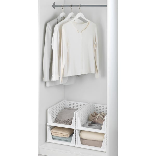 Organizatoare pentru șifonier 2 buc. din plastic - Maximex-image-3