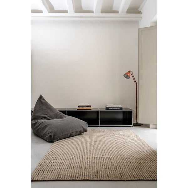 Covor kaki lavabil, țesut manual din lână 200x300 cm Unexpected Wool – Lorena Canals-image-3